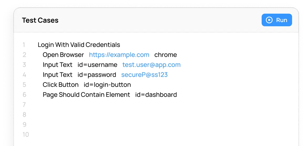 Robot script development