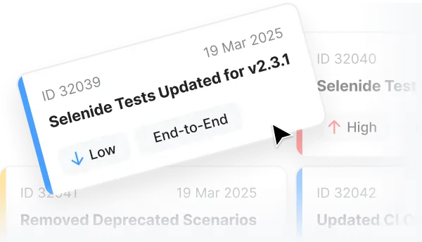 Selenide test support & maintenance