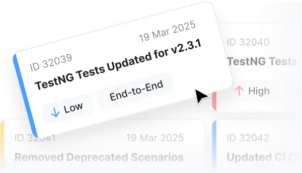 TestNG test support & maintenance