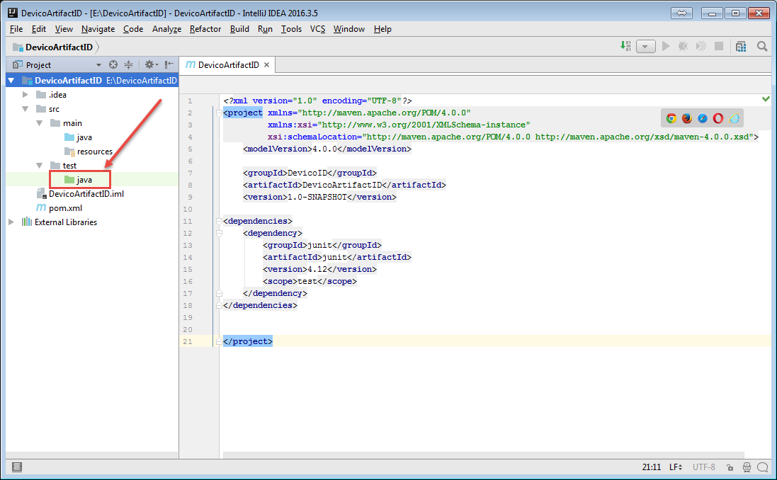 Working with JUnit in Maven