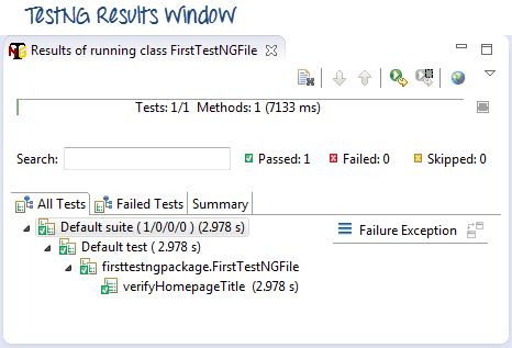 Testing Results Windows