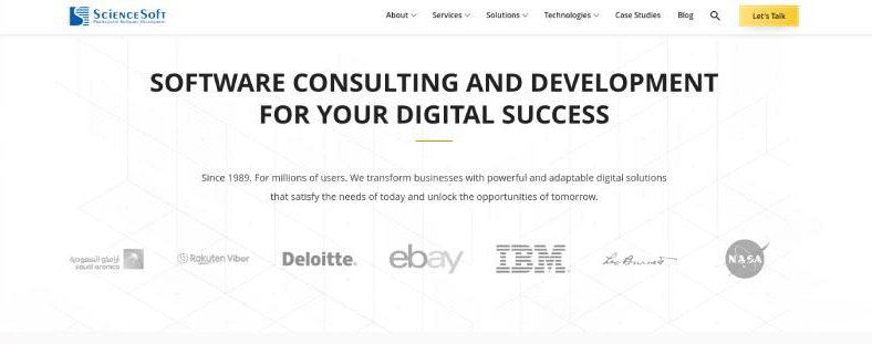 ScienceSoft - website testing company