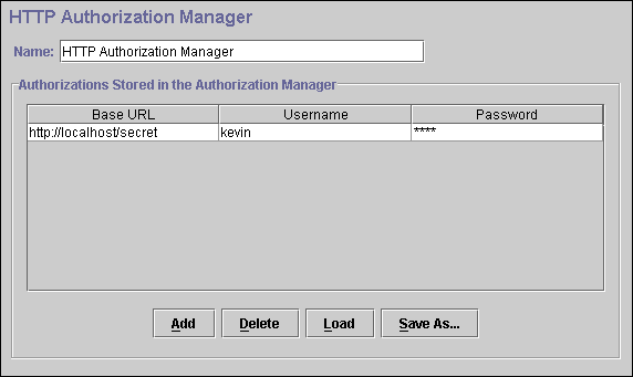 HTTP Authorization Manager