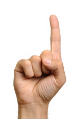 One finger