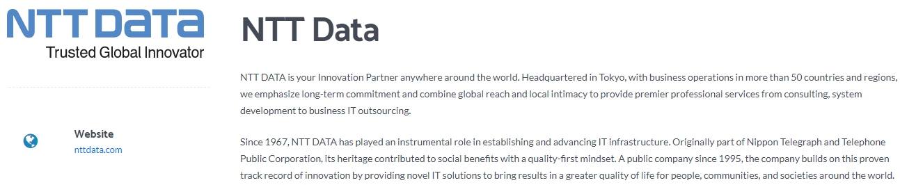 NTT Data - Global Software Testing Innovation Partner