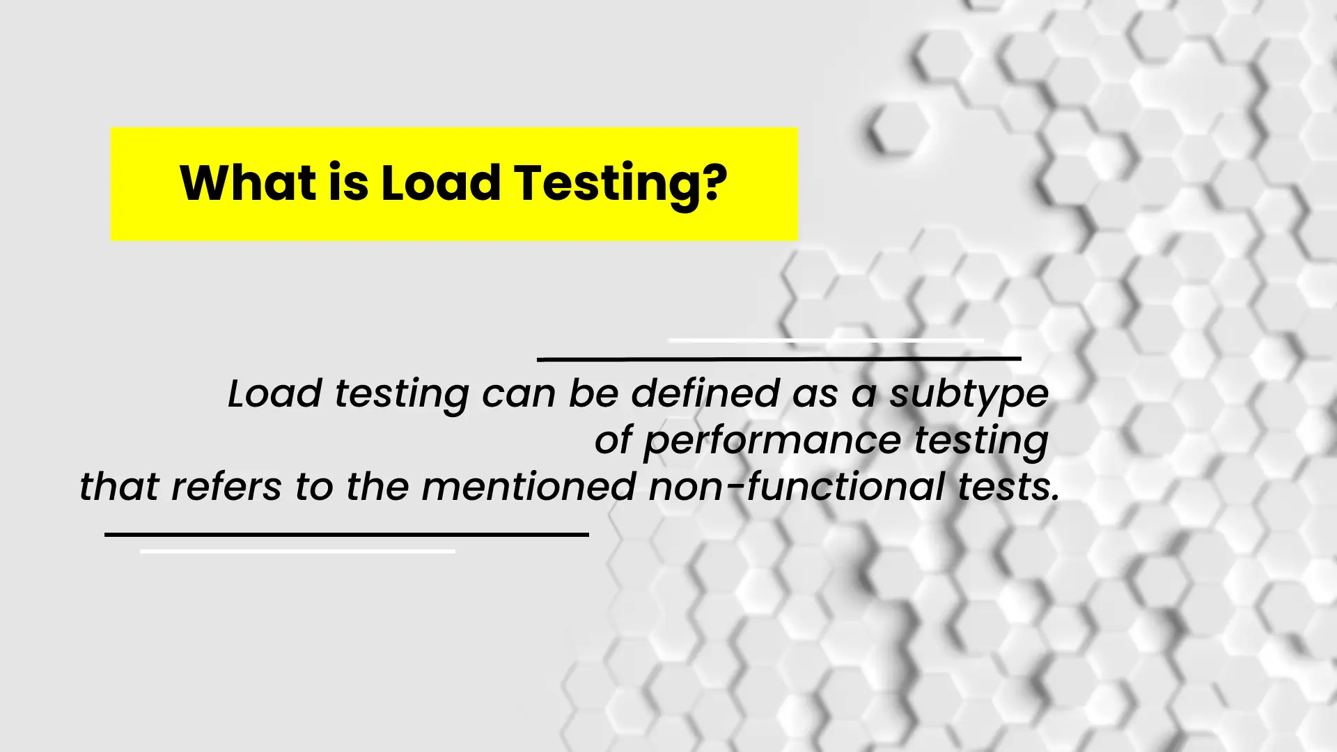 What is load testing