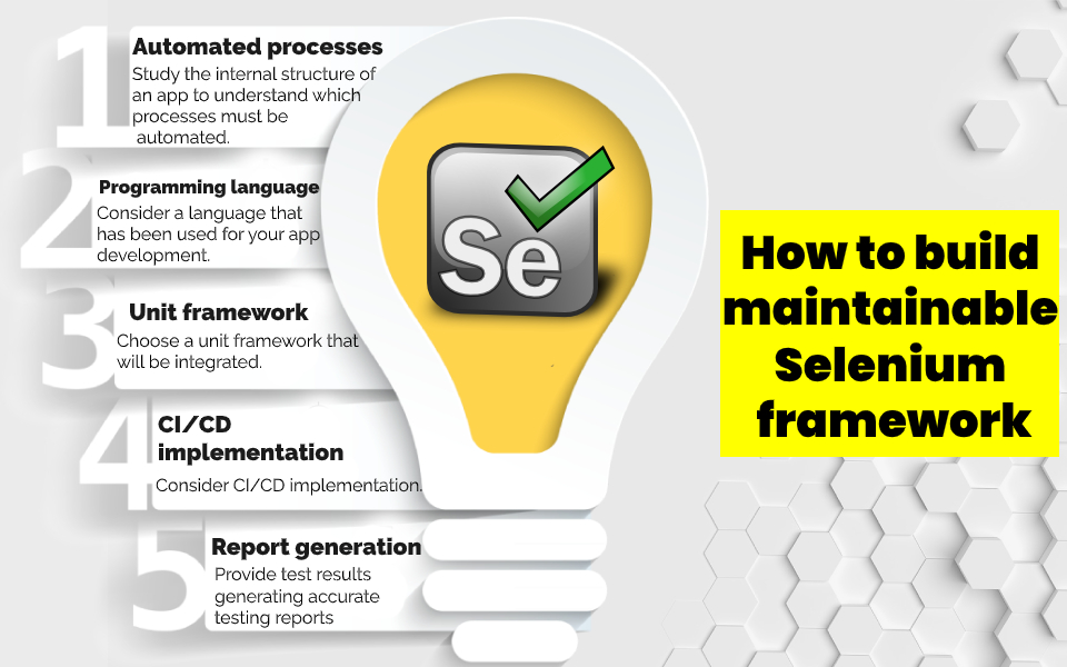 How to build Selenium framework