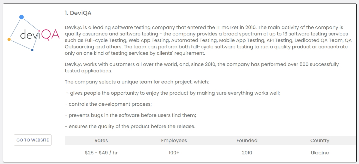 software testing companies